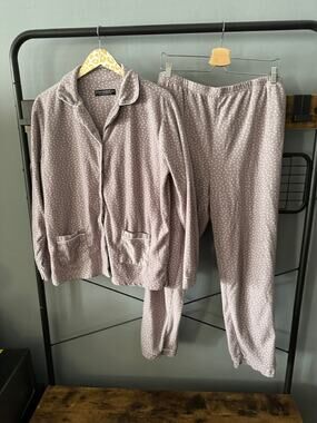 Alexander Del Rossa Fleece Cozy Pajama Set | Size Large